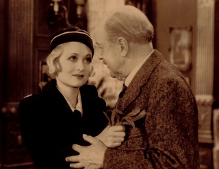 Bennet-Kerr-Born-to-Love Constance Bennett and Frederick Kerr, in the role of Lord Ponsonby